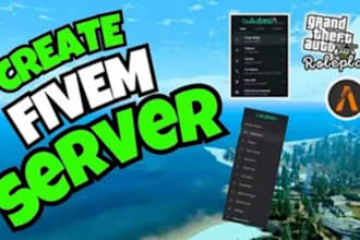 setup your fivem server from scratch ready for players and monetization