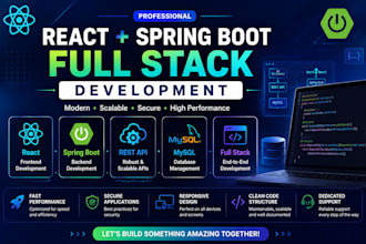 build a full stack web app with react and spring boot