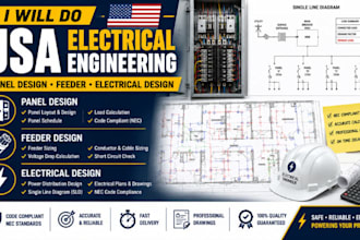 do USA electrical engineering panel design feeder electrical design