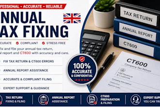 fix your annual tax return, tax report and ct600 filing