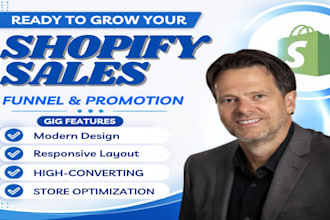 do shopify marketing, sales funnel, promotion and boost shopify sales