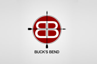 create invoke whitetail deer hunting adventure logo