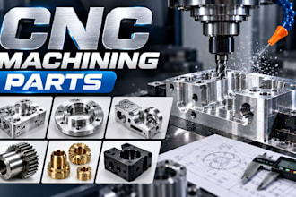 design cnc machined parts with precise engineering drawings for manufacturing