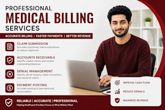 medical biller, accounts receivable, denial management
