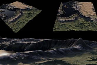 create 3d terrain maps 3d city map shaded relief map landscapes 3d environment