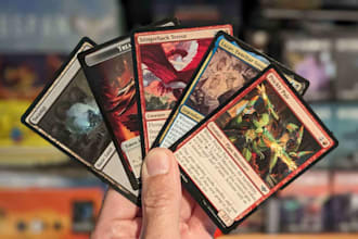 design custom mtg card game, card template, tcg, tarot, oracle, fantasy game art