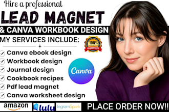 design professional lead magnet canva workbook design freebie and canva template