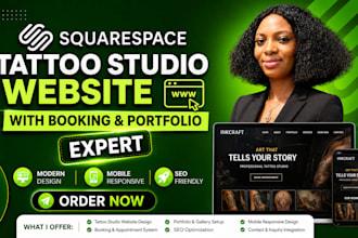 build a tattoo studio website with booking and portfolio