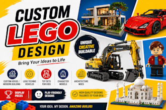 design custom lego models, lego mocs, and technic builds