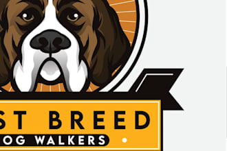 design dirty dog flea market logo