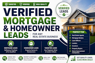provide verified mortgage leads and homeowner leads for real estate