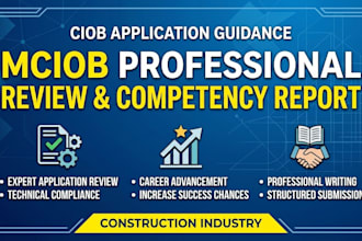 write your mciob professional review and competency report
