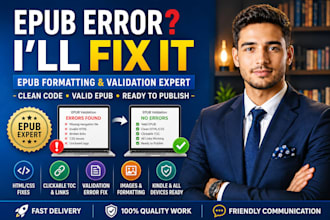 fix epub formatting and validation errors