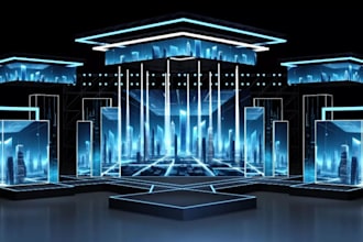 create immersive concert and corporate stage layouts,event,led visuals,TV studio