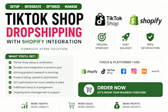 tiktok shop setup boost shopify tiktok shop dropshipping  store fix tiktok shop