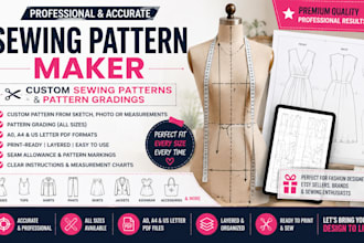 be your sewing pattern maker for custom sewing patterns and pattern gradings pdf