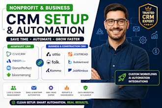 setup nonprofit crm civicrm neon donorperfect bloomerang automation