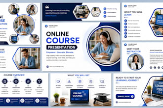 design PPT, powerpoint, online courses, webinar slides, ecourse, online lessons