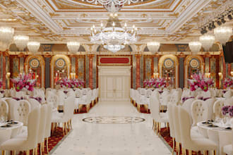 design luxury 3d event center wedding venues banquet hall auditorium conference