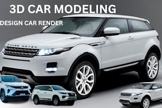 do 3d modeling for for any vehicle 3d animation 3d for truck modeling car render