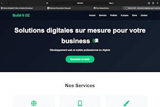 build a responsive landing page ecommerce and booking system