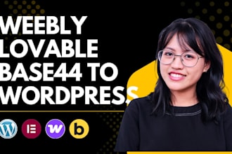 convert weebly or lovable to wordpress website