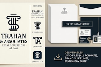 do logo for legal, lawyer, attorney and law firm with copyrights