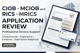 review ciob mciob and rics mrics professional membership applications