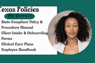 write texas home care policy manual, employee handbook, adp policy care plan