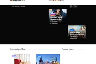 create a modern wordpress news and magazine website