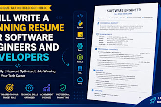 write a winning resume for software engineers and developers