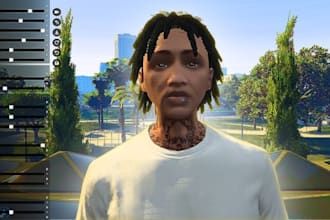 model 3d fivem ped, character rigging, fivem gta character creation
