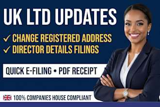 update registered office address and director details on companies house