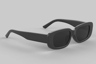 design 3d sunglasses eyewear tech packs and renders for factories