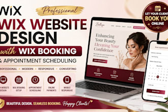 design and build a wix website with wix booking and appointment scheduling
