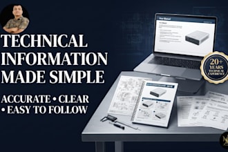 technical user guide and instruction manual writing