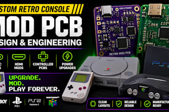 do retro gaming console mod pcb for custom mods and upgrades