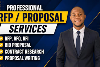 write rfp rfq rfi bid proposal, government contracting writing