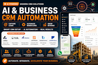 setup attio folk kommo construction crm and ai automation