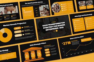 design webinar slides, investor pitch deck, b2b presentation ai saas deck