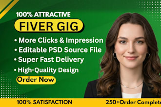 create professional fiver gig and social media design for your brand