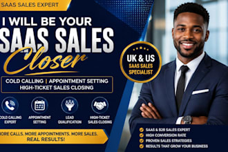 be your UK and US saas appointment setter, sdr, cold caller,  sales closer