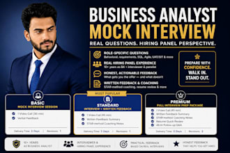 coach you for business analyst and data analyst interviews