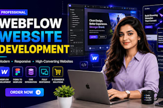 design or develop webflow websites, figma to webflow, webflow developer