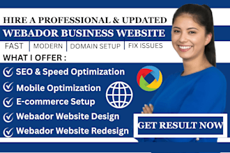 webador website webador landing page seo optimization webador redesign webador