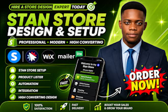 setup stan store, shopify store, and etsy SEO for digital products