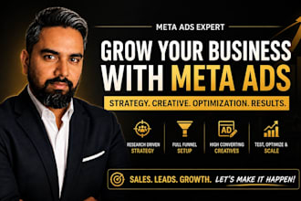 manage meta ads with funnel strategy, copy and ai creatives