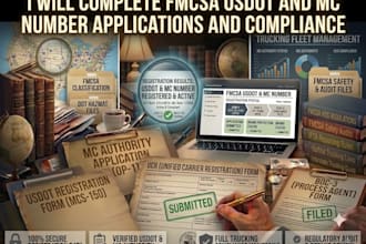 handle your fmcsa usdot and mc number application