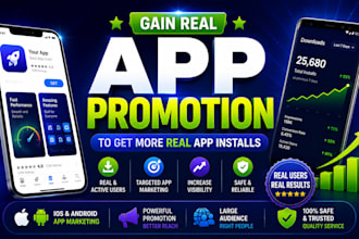do mobile app promotion, android game marketing gain app install, app promotion