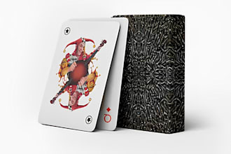 draw playing cards, card box, poker cards or cards games and boards